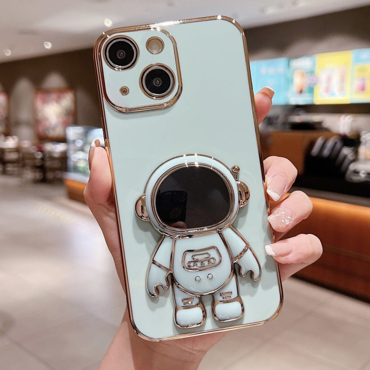 Custodia per telefono con supporto per astronauta galvanico, For iPhone 16, For iPhone 15 Pro Max, For iPhone 15 Pro, For iPhone 15 Plus