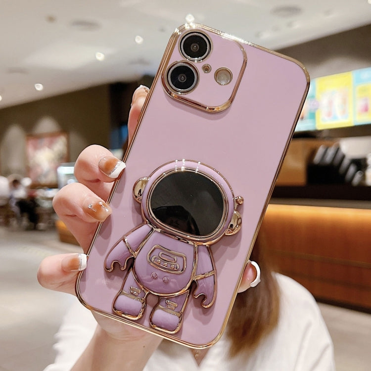 Custodia per telefono con supporto per astronauta galvanico, For iPhone Air, For iPhone 16 Pro Max, For iPhone 16 Pro, For iPhone 16 Plus