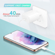 Caricabatterie rapido con porta USB-C/Type-C M135 PPS/PD da 45 W con cavo da Type-C a Type-C da 5 A, spina AU, AU Plug + Type-C Cable