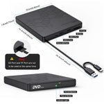 Scheda TF/SD leggibile BT668 Lettore CD multifunzione USB Lettore disco ottico esterno Masterizzatore DVD, BT668