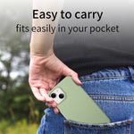 Custodia per telefono con retro in pelle Litchi Oil Edge, For iPhone 15