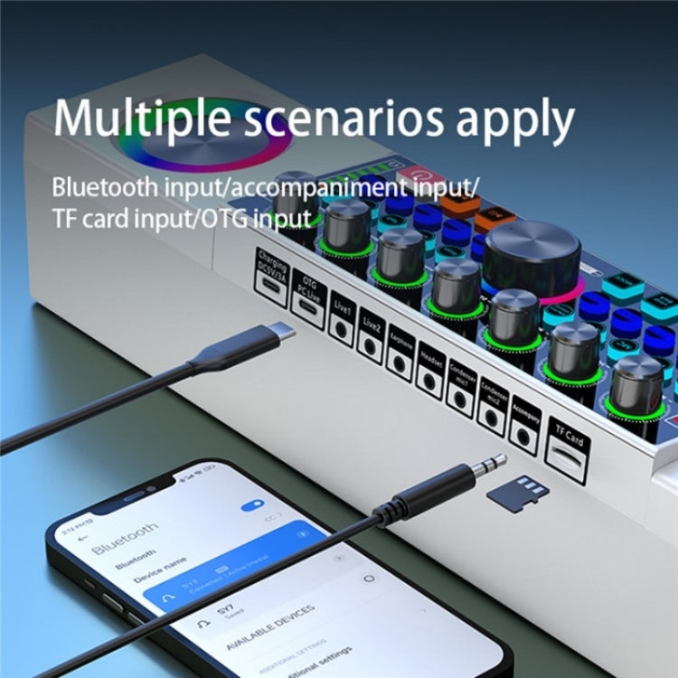 Subwoofer stereo con altoparlante per macchina all-in-one SY8 Live Sound Card con microfono