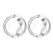XJ-98 2 pezzi 1 m 35 W USB-C / Tipo C a Tipo C Cavo dati di ricarica rapida per iPhone serie 15 / serie iPad, 35W (2pcs)