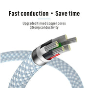 XJ-98 2 pezzi 1 m 35 W USB-C / Tipo C a Tipo C Cavo dati di ricarica rapida per iPhone serie 15 / serie iPad, 35W (2pcs)