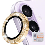 ENKAY Hat-Prince Glitter Lente posteriore Pellicola in vetro temperato in lega di alluminio, For iPhone 17 Pro / 17 Pro Max, For iPhone 17, For iPhone Air
