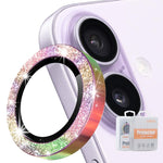 ENKAY Hat-Prince Glitter Lente posteriore Pellicola in vetro temperato in lega di alluminio, For iPhone 17 Pro / 17 Pro Max, For iPhone 17, For iPhone Air