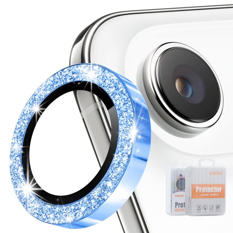 ENKAY Hat-Prince Glitter Lente posteriore Pellicola in vetro temperato in lega di alluminio, For iPhone 17 Pro / 17 Pro Max, For iPhone 17, For iPhone Air