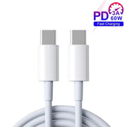 XJ-97 Cavo dati di ricarica rapida USB-C / da tipo C a tipo C da 60 W 3 A per iPhone serie 15/serie iPad, 0.3m, 0.5m, 1m, 2m