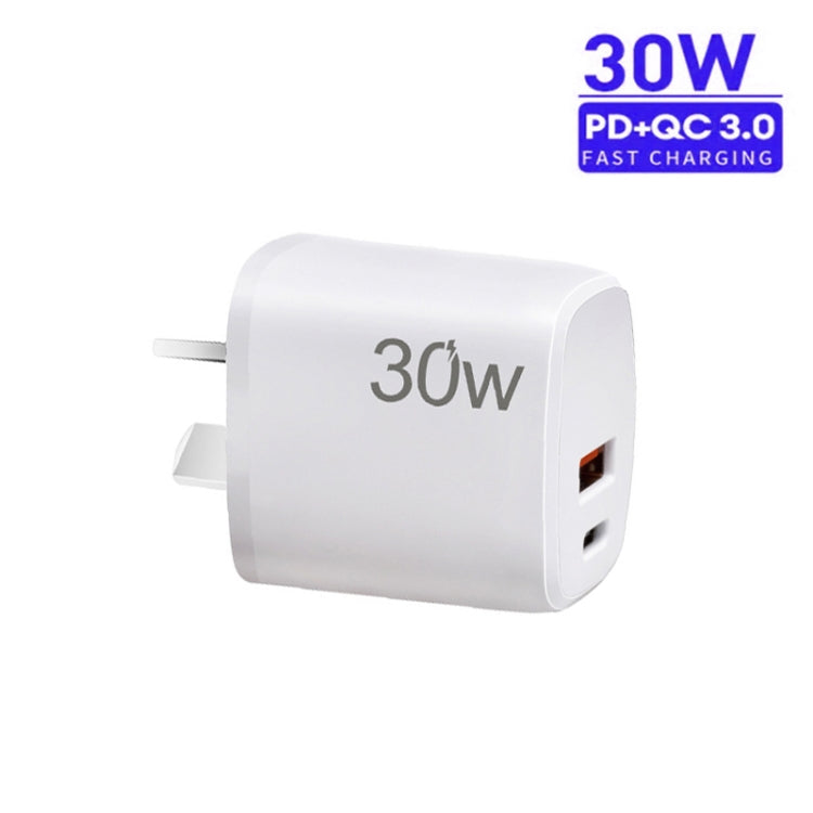 Caricatore USB-C PD 30W con cavo Type-C 1m e spina AU