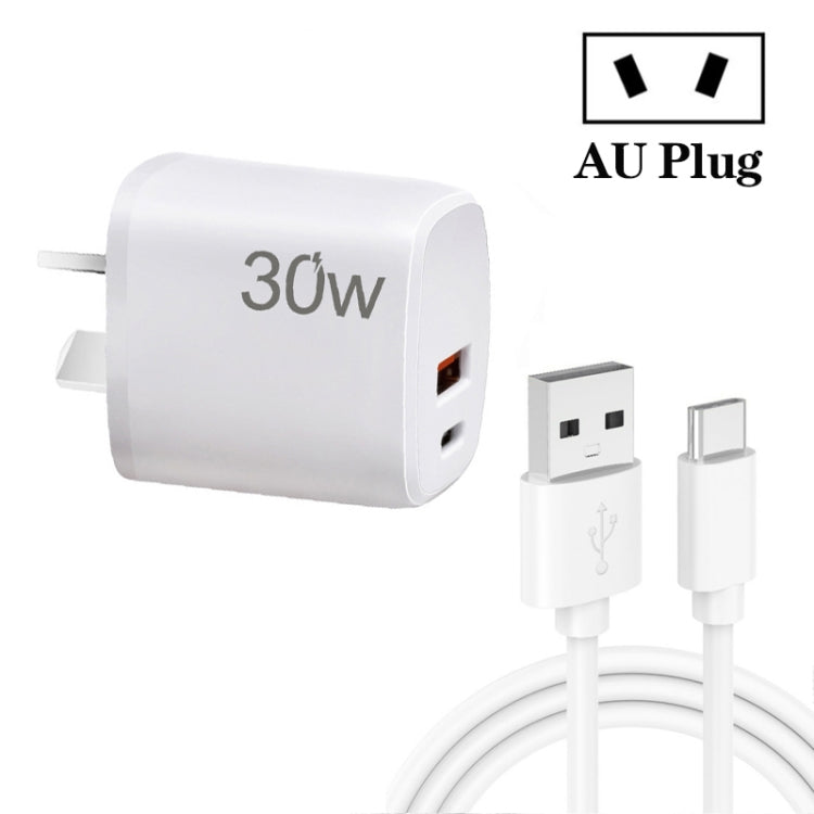 Caricatore USB-C PD 30W + QC3.0 con cavo USB-Type C 1m