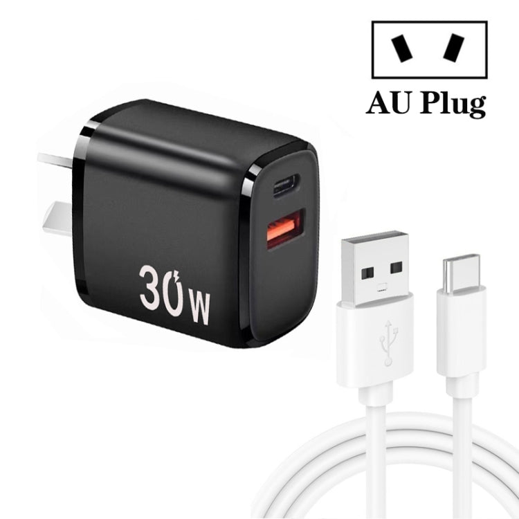 Caricatore USB-C PD 30W + QC3.0 con cavo USB-Type C 1m