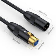 Cavo audio XLR maschio-femmina bilanciato 3 pin
