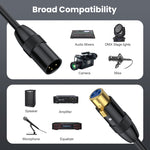 Cavo audio XLR maschio-femmina bilanciato 3 pin