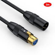 Cavo audio XLR maschio-femmina bilanciato 3 pin
