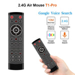 Telecomando T1-PRO-TV con microfono e Air Mouse