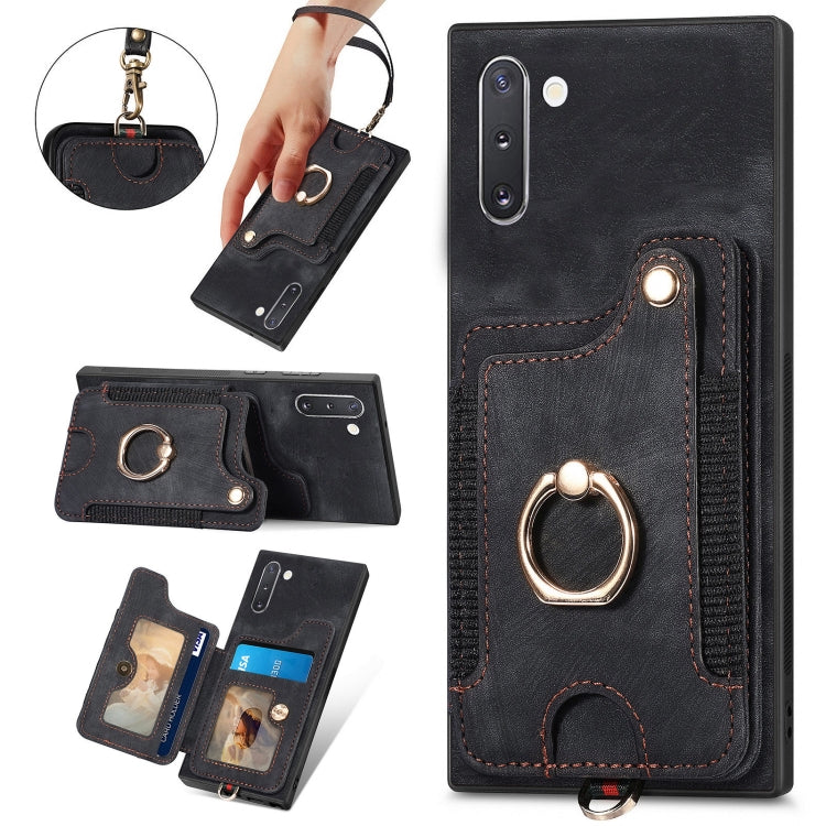 Custodia per telefono a portafoglio multi-scheda effetto pelle retrò, For Samsung Galaxy S23 FE 5G, For Samsung Galaxy Note20  Ultra, For Samsung Galaxy Note20, For Samsung Galaxy Note10