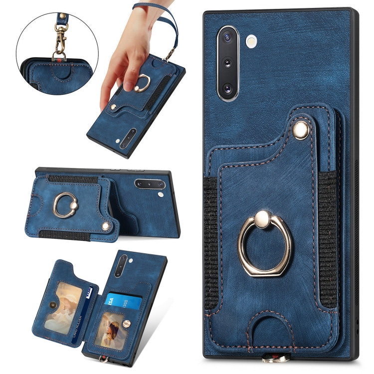 Custodia per telefono a portafoglio multi-scheda effetto pelle retrò, For Samsung Galaxy S23 FE 5G, For Samsung Galaxy Note20  Ultra, For Samsung Galaxy Note20, For Samsung Galaxy Note10