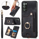 Custodia per telefono a portafoglio multi-scheda effetto pelle retrò, For Samsung Galaxy S23 FE 5G, For Samsung Galaxy Note20  Ultra, For Samsung Galaxy Note20, For Samsung Galaxy Note10
