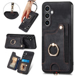 Custodia per telefono a portafoglio multi-scheda effetto pelle retrò, For Samsung Galaxy S23 FE 5G, For Samsung Galaxy Note20  Ultra, For Samsung Galaxy Note20, For Samsung Galaxy Note10