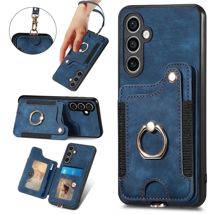 Custodia per telefono a portafoglio multi-scheda effetto pelle retrò, For Samsung Galaxy S23 FE 5G, For Samsung Galaxy Note20  Ultra, For Samsung Galaxy Note20, For Samsung Galaxy Note10