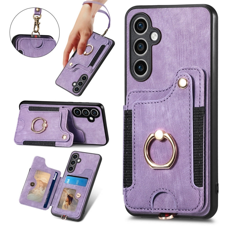 Custodia per telefono a portafoglio multi-scheda effetto pelle retrò, For Samsung Galaxy S23 FE 5G, For Samsung Galaxy Note20  Ultra, For Samsung Galaxy Note20, For Samsung Galaxy Note10