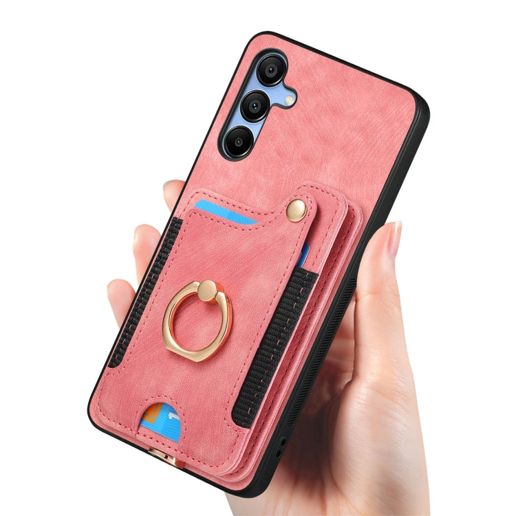 Custodia per telefono a portafoglio multi-scheda effetto pelle retrò, For Samsung Galaxy A15, For Samsung Galaxy A05, For Samsung Galaxy A05s, For Samsung Galaxy A25