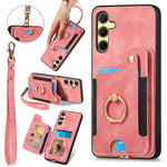 Custodia per telefono a portafoglio multi-scheda effetto pelle retrò, For Samsung Galaxy A55, For Samsung Galaxy A35, For Samsung Galaxy S24 Ultra 5G, For Samsung Galaxy S24+ 5G