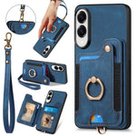 Custodia per telefono a portafoglio multi-scheda effetto pelle retrò, For Samsung Galaxy A57 5G, For Samsung Galaxy A37 5G, For Samsung Galaxy S25 Edge 5G, For Samsung Galaxy A56 5G