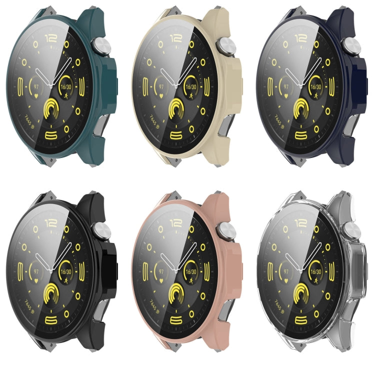 Custodia protettiva per orologio integrata in PC + pellicola temperata, For Huawei Watch GT 4 46mm
