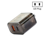Caricabatterie USB-C 45W + USB QC3.0 20W per smartphone compatibi