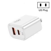 Caricabatterie super veloce completamente compatibile USB 45PQ 45 W PD25W + QC3.0 20 W USB, presa americana, US Plug