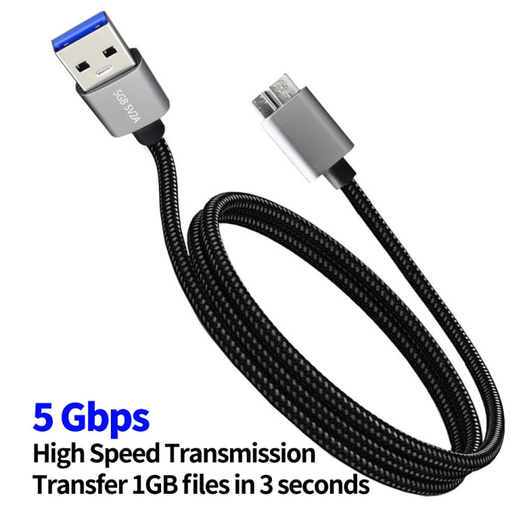 Cavo JUNSUNMAY USB 3.0 maschio a Micro-B compatibile con il disco rigido della fotocamera Samsung, 0.3m, 1m, 2m, 3m, 5m
