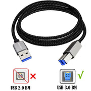 Cavo JUNSUNMAY USB 3.0 maschio a USB 3.0 maschio compatibile con docking station, 0.3m, 1m, 2m