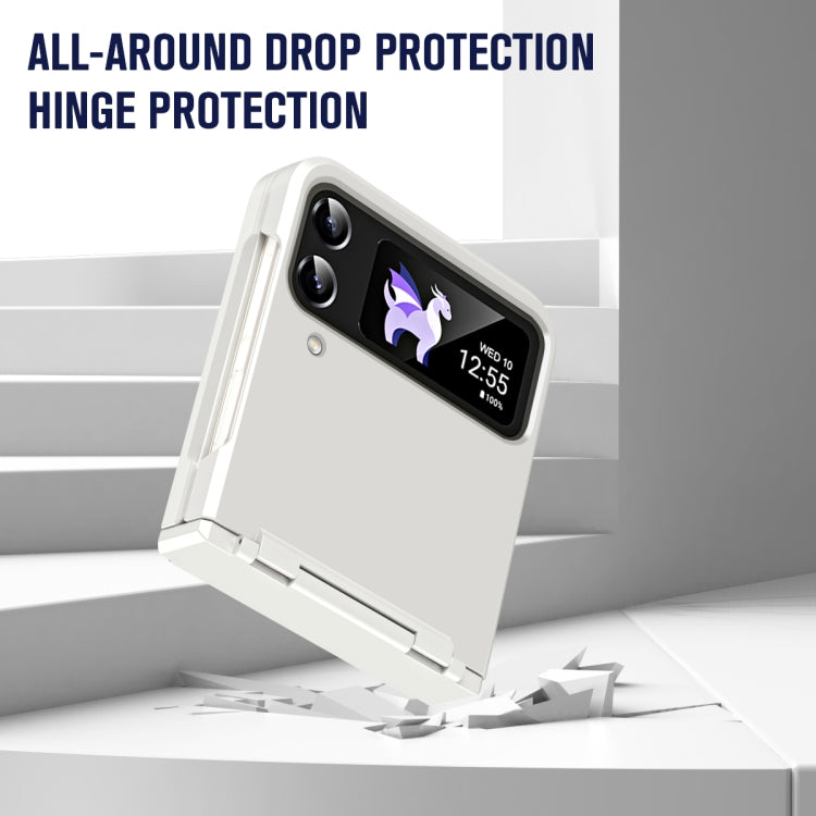 Custodia per telefono antiurto con cerniera integrale con pellicola diamantata, For Galaxy Z Flip4, For Galaxy Z Flip3