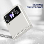 Custodia per telefono antiurto con cerniera integrale con pellicola diamantata, For Galaxy Z Flip4, For Galaxy Z Flip3