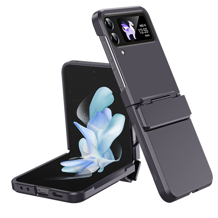 Custodia per telefono antiurto con cerniera integrale con pellicola diamantata, For Galaxy Z Flip4, For Galaxy Z Flip3
