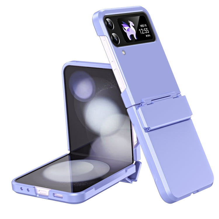 Custodia per telefono antiurto con cerniera integrale con pellicola diamantata, For Galaxy Z Flip4, For Galaxy Z Flip3