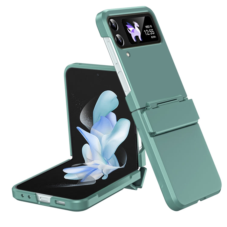 Custodia per telefono antiurto con cerniera integrale con pellicola diamantata, For Galaxy Z Flip4, For Galaxy Z Flip3