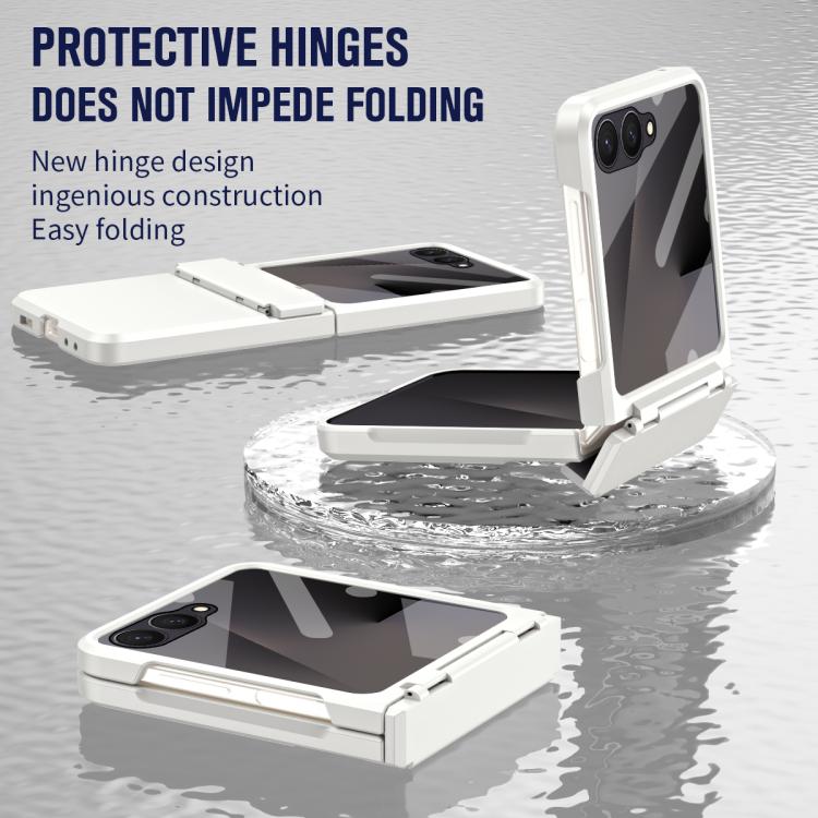 Custodia per telefono antiurto con cerniera integrale con pellicola diamantata, For Galaxy Z Flip8 5G, For Galaxy Z Flip7 FE / Flip6, For Galaxy Z Flip7 5G, For Galaxy Z Flip5 5G