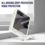 Custodia per telefono antiurto con cerniera integrale con pellicola diamantata, For Galaxy Z Flip8 5G, For Galaxy Z Flip7 FE / Flip6, For Galaxy Z Flip7 5G, For Galaxy Z Flip5 5G
