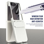 Custodia per telefono antiurto con cerniera integrale con pellicola diamantata, For Galaxy Z Flip8 5G, For Galaxy Z Flip7 FE / Flip6, For Galaxy Z Flip7 5G, For Galaxy Z Flip5 5G