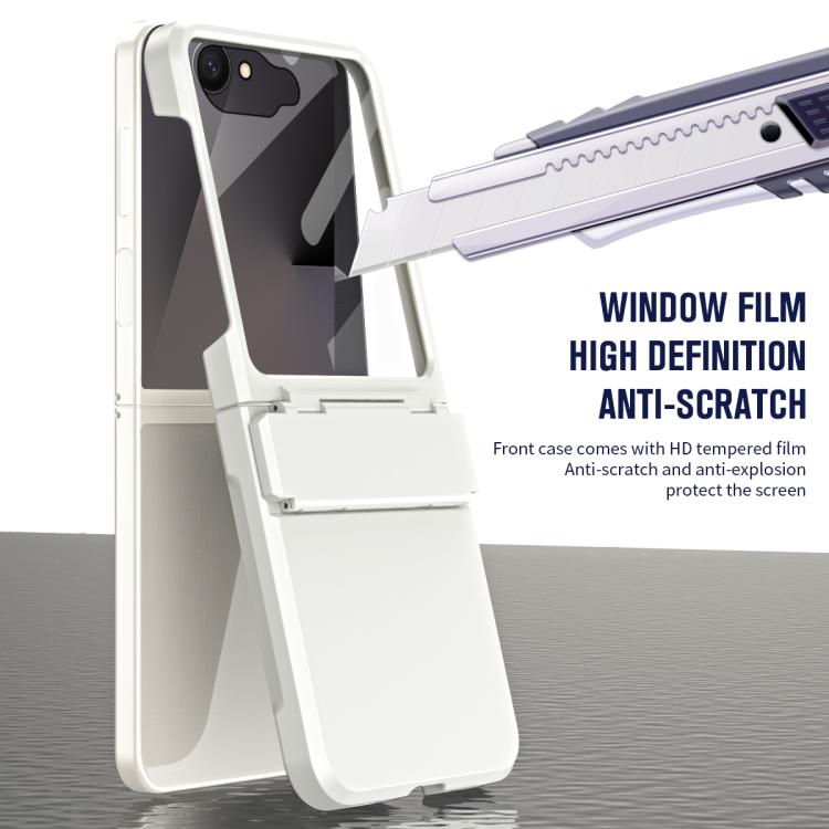 Custodia per telefono antiurto con cerniera integrale con pellicola diamantata, For Galaxy Z Flip8 5G, For Galaxy Z Flip7 FE / Flip6, For Galaxy Z Flip7 5G, For Galaxy Z Flip5 5G