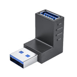 Adattatore USB 3.0 angolo 90° maschio-femmina