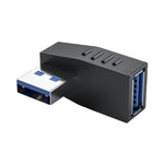 Adattatore USB 3.0 angolo 90° maschio-femmina