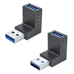 Adattatore USB 3.0 angolo 90° maschio-femmina