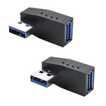Adattatore USB 3.0 angolo 90° maschio-femmina
