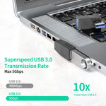 Adattatore USB 3.0 angolo 90° maschio-femmina