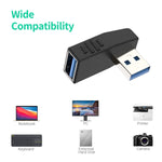Adattatore USB 3.0 angolo 90° maschio-femmina