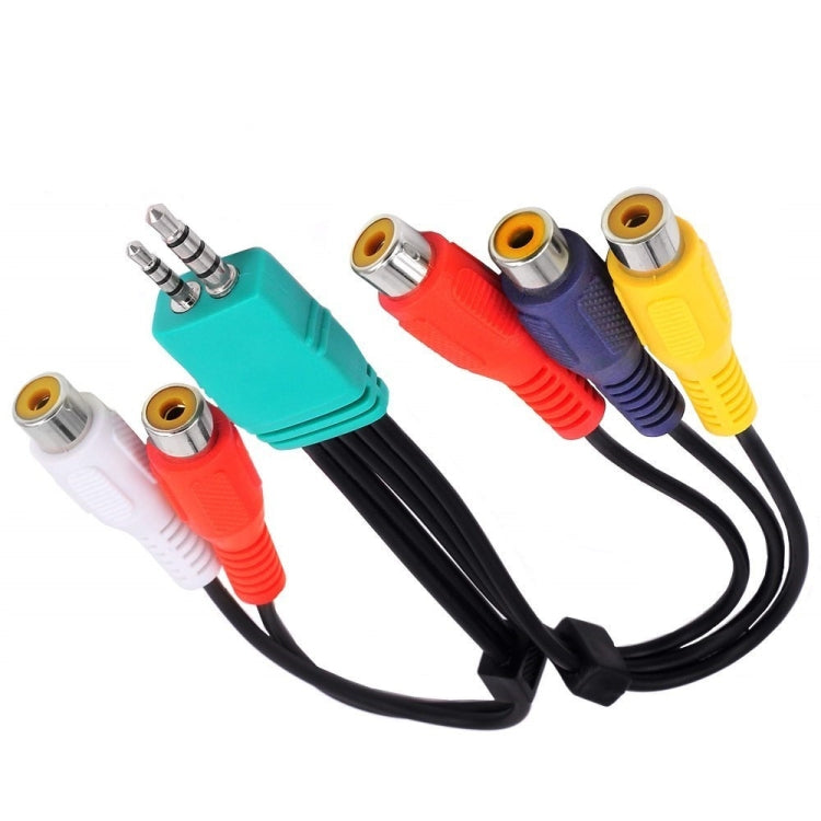 JUNSUNMAY Cavo AV da 0,3 m 3,5 mm + 2,5 mm maschio a 5 x RCA femmina per TV Samsung BN39-01154W, 30cm 3.5+2.5 to 5RCA