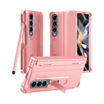 Custodia per telefono antiurto con cerniera integrale con pellicola diamantata e penna, For Galaxy Z Fold4, For Galaxy Z Fold3 5G